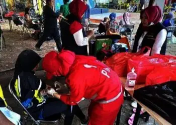 Untuk Kebutuhan Logistik Saat Bencana, PMI Kota Tangerang Terima Bantuan 300 Kg Beras