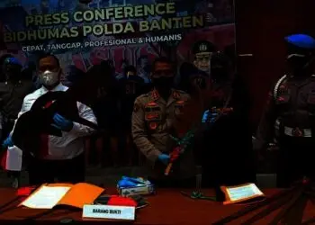 Polda Banten Tindak Tegas 9 Berandal Jalanan, Sejumlah Sajam-pun Diamankan