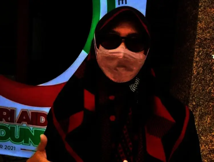 Kasi P3M Dinkes Pandeglang, dr Kartini, saat di wawancara wartawan, di lingkungan kantor IBI Pandeglang, Rabu (1/12/2021). (NIPAL SUTIANA/SATELITNEWS.ID)