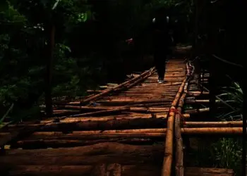 Ancam Keselamatan Penggunanya, Begini Kondisi Jembatan Gantung Ciliman di Angsana, Pandeglang