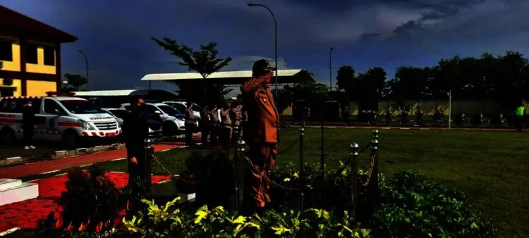 Gelar Pasukan, Polres Serang Lakukan Operasi Lilin Maung Selama Nataru