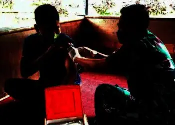 Anniversary ke-3, NRP Santuni Yatim dan Gelar Vaksinasi di Pandeglang