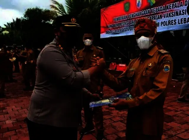 87 Kades Dapat Penghargaan dari Polres Lebak