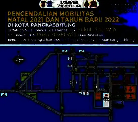 Akses ke Alun-Alun Rangkasbitung Saat Pergantian Tahun Dialihkan, Ini Rutenya