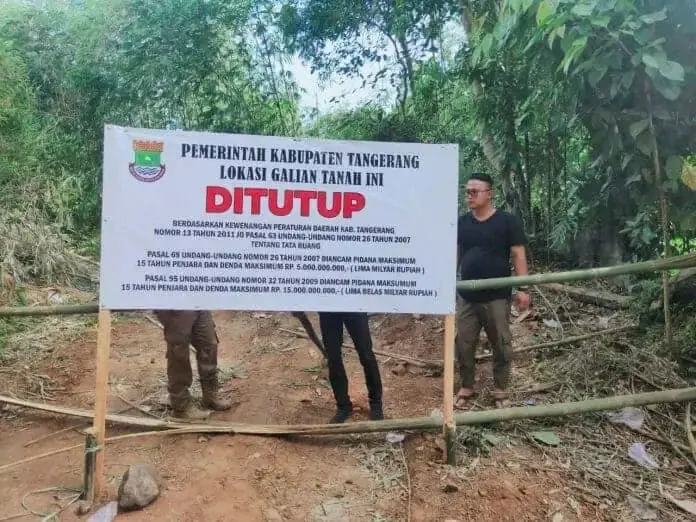 Camat Solear Paksa Galian Tanah di Desa Munjul Berhenti Beroperasi