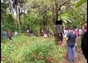 Geger, Sosok Mayat Pria Tergantung di Pohon di Cigeulis - Pandeglang