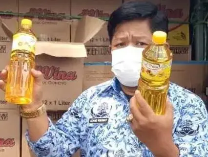 Diskopumindag Kabupaten Serang Menghentikan Sementara OP Minyak Goreng