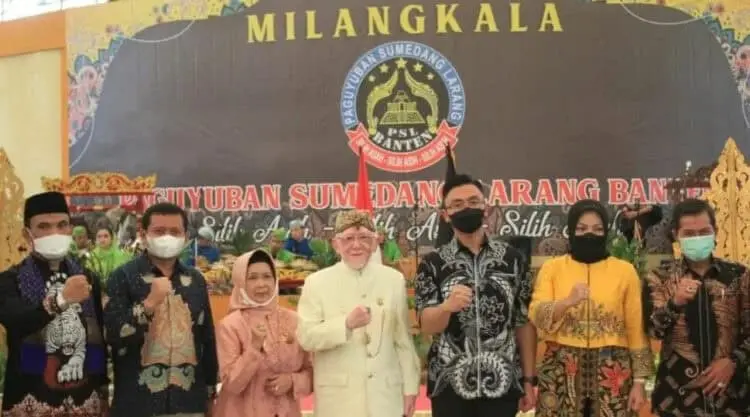 Milangkala Ke-2 Paguyuban Sumedang Larang, di Gedung Aspirasi Kawasan Pusat Pemerintahan Provinsi Banten (KP3B, Sabtu (29/1/2022). (ISTIMEWA)
