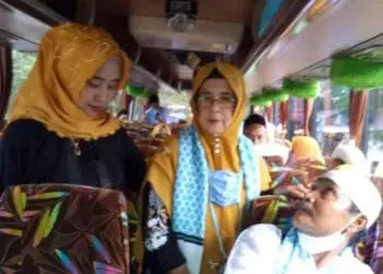 Dibuka Lagi, Puluhan Jemaah asal Kabupaten Serang Antusias Berangkat Umroh