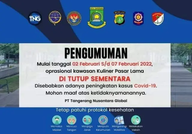 Wisata Kuliner Pasar Lama Tangerang Bakal Ditutup Sementara, Dirut PT TNG: Sekalian Penataan