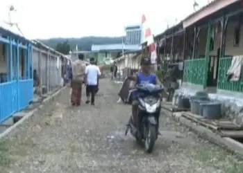 Penghuni Huntap di Kecamatan Sumur – Pandeglang Dambakan Fasilitas Umum