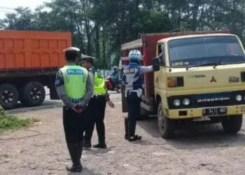 Nekat Bawa Truk dengan Muatan Over, Satlantas Polres Lebak Sebut Bisa Dibui