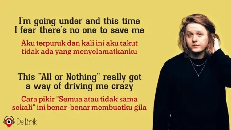 Lirik Lagu Someone You Loved - Lewis Capaldi