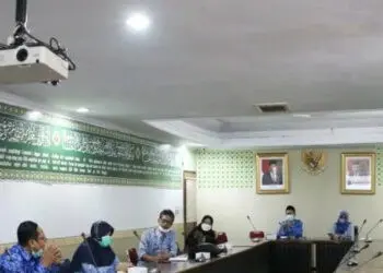 Diskominfo Kabupaten Serang, melakukan rapat koordinasi terkait penilaian indeks KAMI, belum lama ini. (ISTIMEWA)