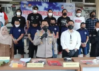 Empat Curanmor Asal Lebak Dibekuk, 9 Kendaraan Diamankan