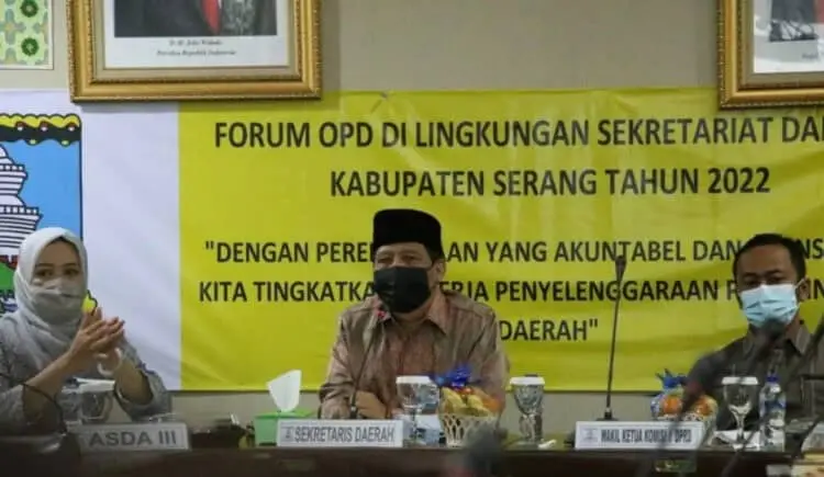 Gelar Rapat Forum OPD, Ini Penekanan Sekda Kabupaten Serang