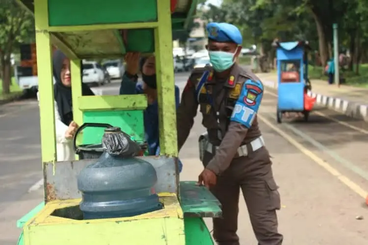 Puluhan PKL di Tigaraksa Disanksi Tindak Pidana Ringan