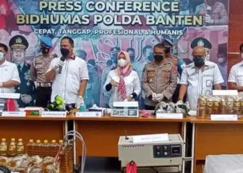 Polisi sita Migor. (ISTIMEWA)