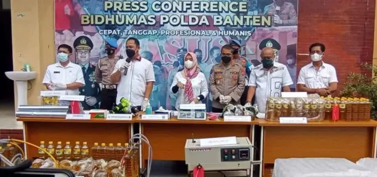 Polisi sita Migor. (ISTIMEWA)