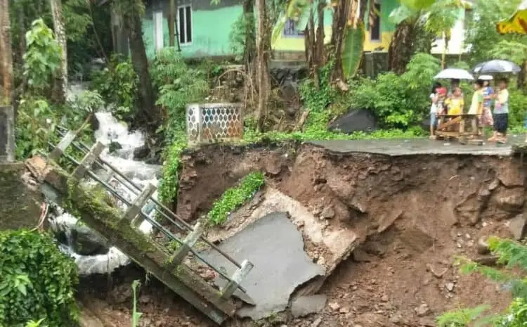 Jembatan Ramea Ambruk, DPUPR Pandeglang Gerak Cepat Lakukan Ini