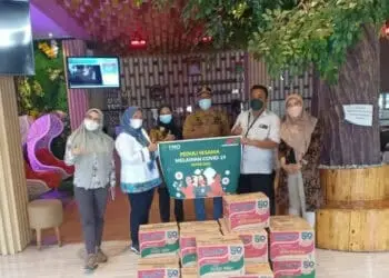 Wujudkan ESG, PT LPKR Tbk Serahkan Bantuan Peduli Penanganan Covid-19