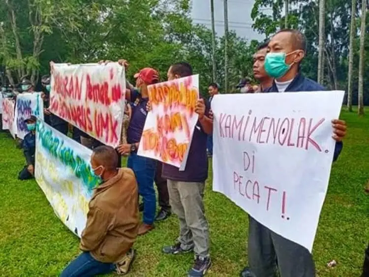Satpam Puspiptek Unjuk Rasa Tolak Outsourcing