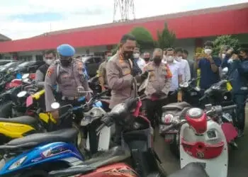 Polres Metro Tangerang Kota Amankan 52 Motor Hasil Curian