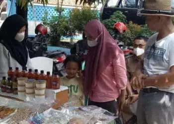 Bazar Ramadan di Kecamatan Kramatwatu Kabupaten Serang Sepi Pembeli