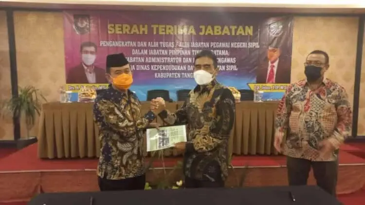 Inton Pimpin Dinas Dukcapil, Gantikan Syafrudin yang Jadi Staf Ahli Bupati Tangerang