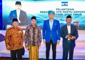 Hadiri Pelantikan, Ketua NU dan Ketua Muhammadiyah Jatim Kompak Doakan AHY & Demokrat