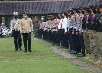Bupati Zaki Pimpin Apel Gelar Pasukan Operasi Ketupat Maung 2022