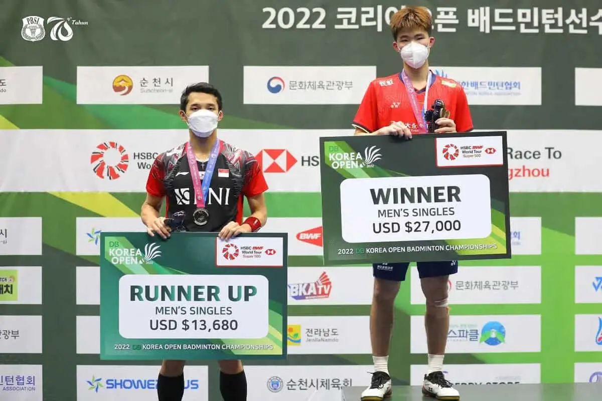 Christie dan Fajar/Rian Runner Up, Indonesia Tanpa Gelar Juara di Korea Terbuka