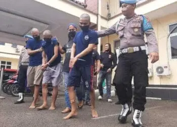 Pelaku Begal Motor Bermodus Minta Stut Ditangkap Aparat Polres Lebak, Lihat Kakinya