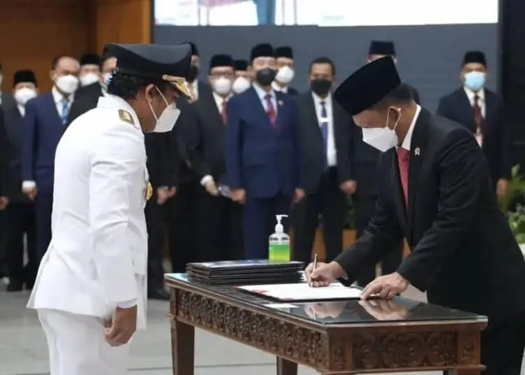 Foto Pelantikan Penjabat Gubernur Banten Al Muktabar