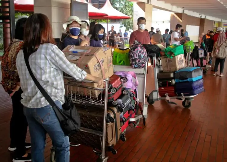 Foto Arus Balik di Bandara Soekarno Hatta Tangerang