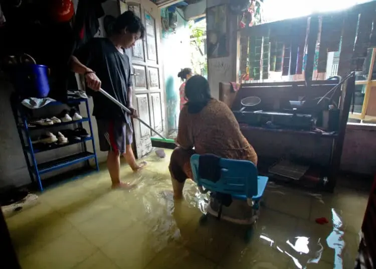 Foto Kawasan Galeong, Karawaci, Kota Tangerang Dilanda Banjir
