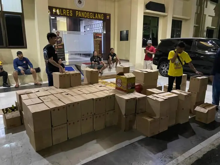 Tak Ada Ampun, Jajaran Polres Pandeglang Kembali Gelar Razia Pekat, Ini Hasilnya