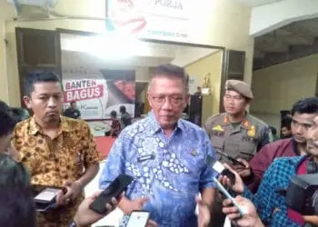 PJ Sekda Provinsi Banten, Trenggono, memberikan keterangan, Kamis (9/6/2022). (ISTIMEWA)