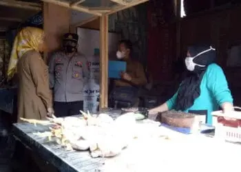Bupati Serang Ratu Tatu Chasanah, berkunjung ke Pasar Baros, beberapa waktu lalu. (ISTIMEWA)