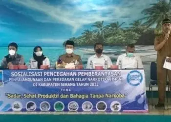 Suasana sosialisasi bahaya narkoba. (ISTIMEWA)