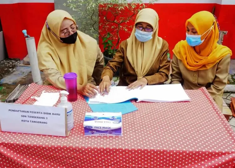 Foto Hari Pertama PPDB di SDN Tangerang 3