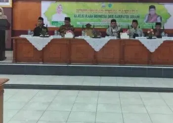 MUI Kabupaten Serang, menggelar Mukerda I, di ruang Tb Suwandi Pemkab Serang, Rabu (1/6/2022). (ISTIMEWA)
