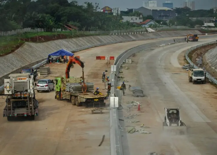 Foto Pembangunan Jalan Tol Serpong-Balaraja Dikebut