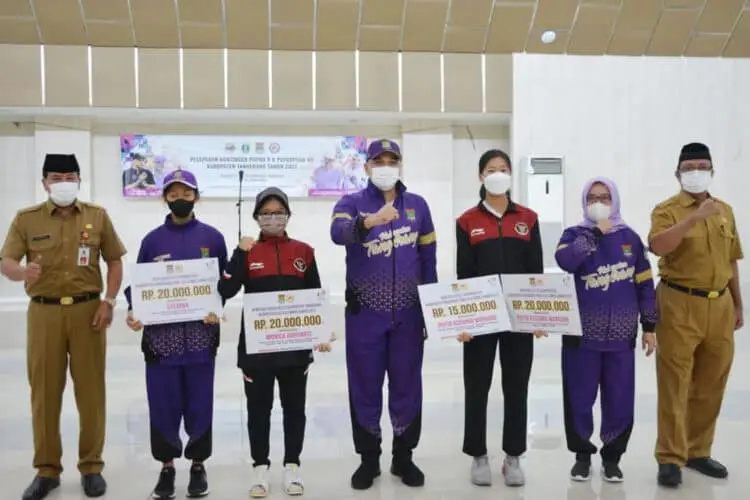 Bupati Tangerang Berharap Atlet POPDA dan PEPARPEDA 2022 Juara Umum