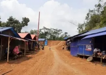 SUASANA HUNTARAk Huntara masyarakat Lebakgedong, Kabupaten Lebak yang terdampak banjir tahun 2020 lalu. ISTIMEWA