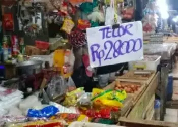 Harga Telur di Pasar Rangkasbitung Lebak Rp 28 Ribu Per Kg, Pembeli Mengeluh