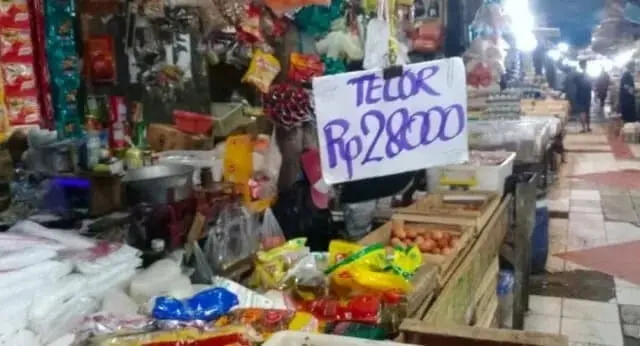 Harga Telur di Pasar Rangkasbitung Lebak Rp 28 Ribu Per Kg, Pembeli Mengeluh