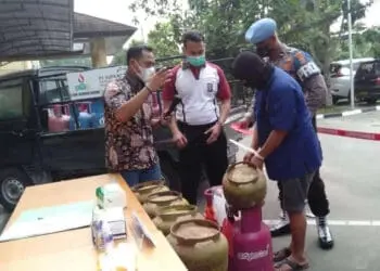 Tim Krimsus Polda Banten Buru Distributor Elpiji Bodong