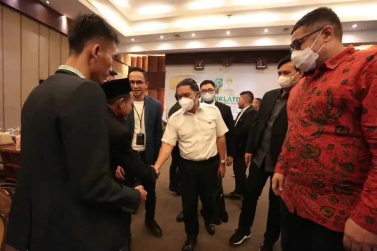 PJ Gubernur Banten, Al Muktabar, hadiri acara Diklatda BPD HIPMI Banten, Senin (25/7/2022). (ISTIMEWA)