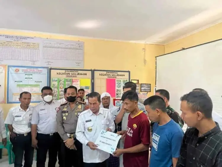 Keluarga Korban Odong-odong Maut Terima Santunan, Selain Walikota Serang juga Dihadiri Dirlantas Polda Banten